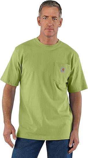 Carhartt Mens Loose Fit Heavyweight Short-Sleeve Pocket T-Shirt (Also Available in Big & Tall)
